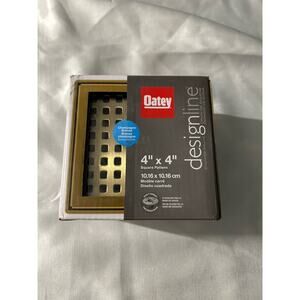 Oatey 4 in. x 4 in Stainless Steel Square Shower Drain with Square Pattern Drain